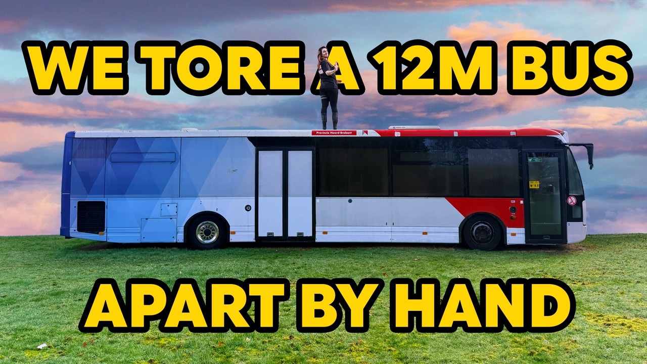 Stripping our ENTIRE bus to convert into a tiny home on wheels.