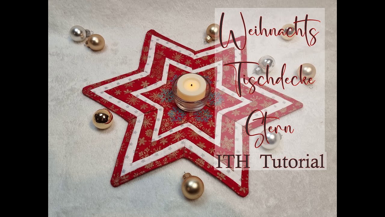 ITH-Stickdatei | Tischdecke Stern von Michis Textilatelier sticken |  |Advents-Weihnachtszeit  DIY
