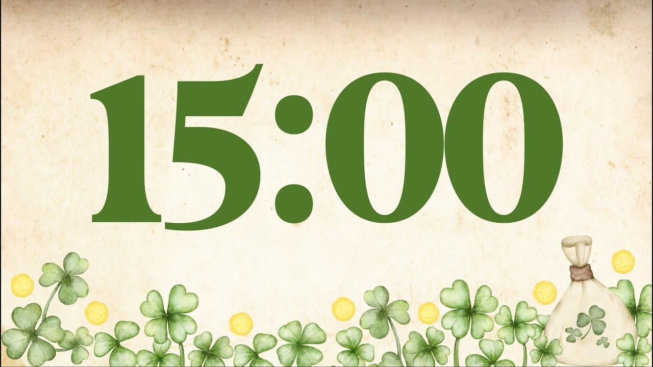 15 Minute Fun Saint Patrick’s Day Timer (Glockenspiel Tones at End)