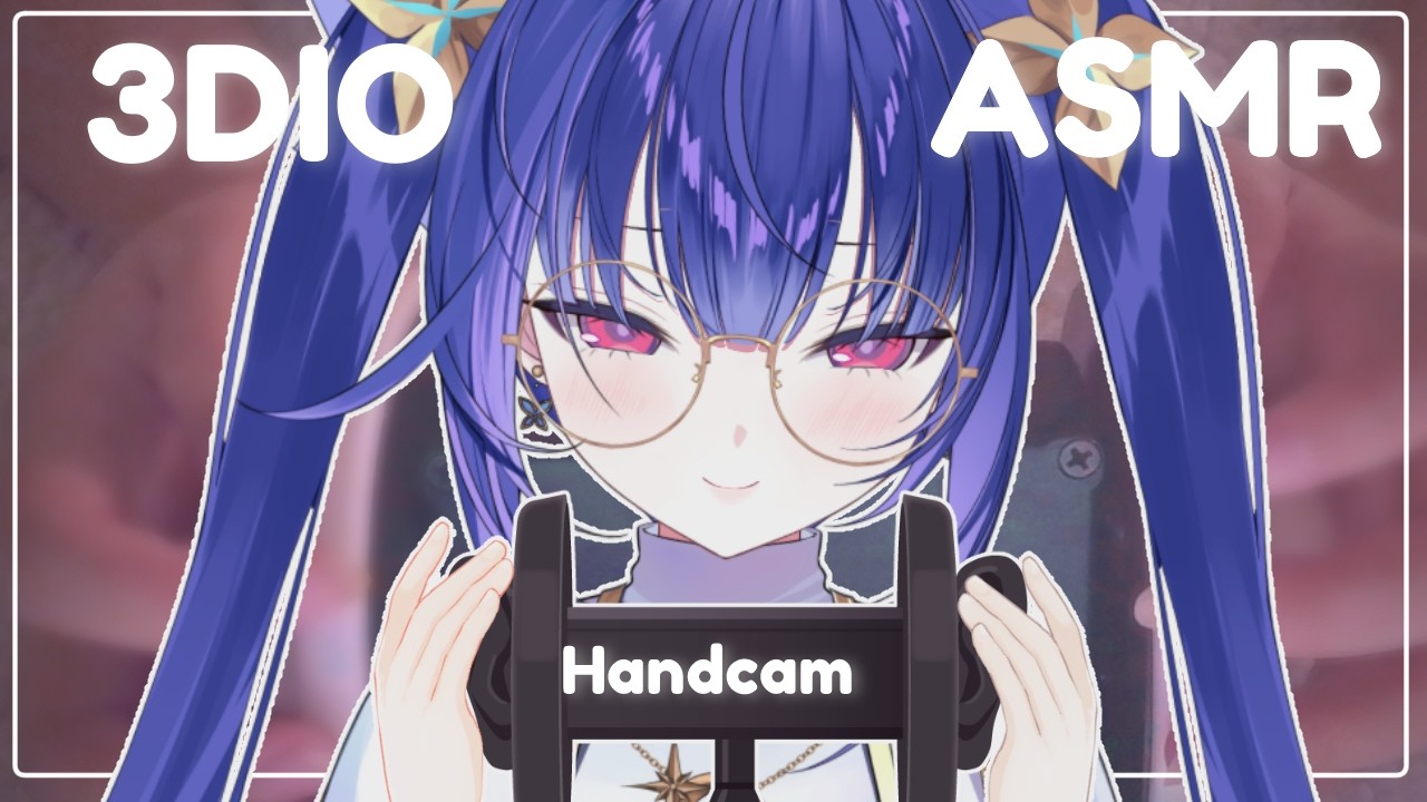 【3DIO ASMR】Can't sleep? Let me help you🌙 | Vtuber Handcam