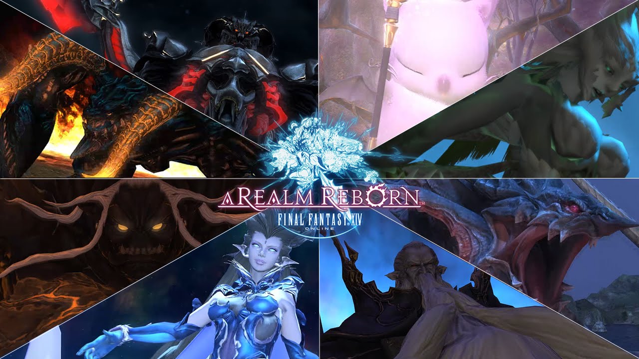 FFXIV: ARR - All Primal Intro Cutscene HD 60fps