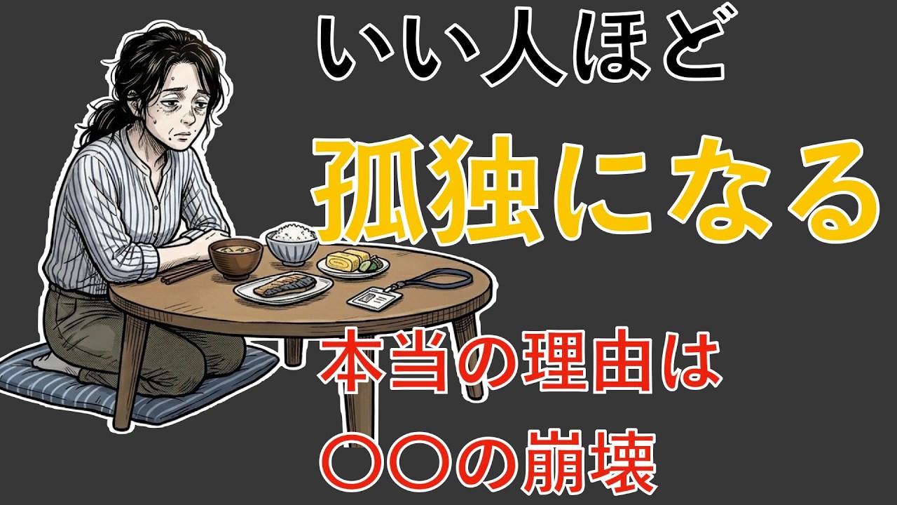 【雑学】40代・50代は、こんなに孤独なのか？心理学で解き明かす「役割崩壊」の真実