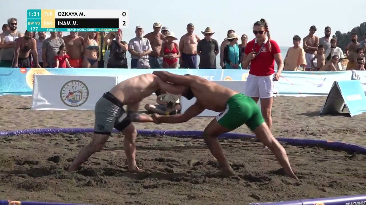 BRONZE Men's BW - 90 kg: M. OZKAYA (TUR) v. M. INAM (PAK)