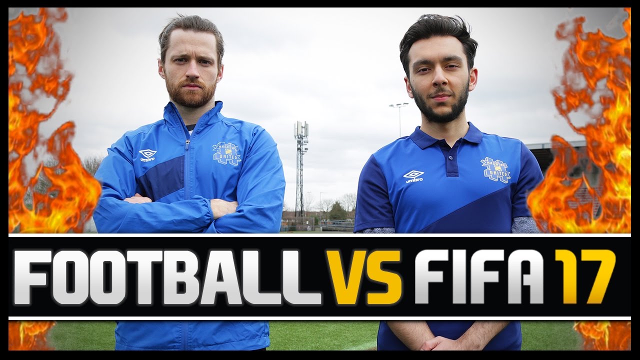 FOOTBALL VS FIFA WITH HASHTAG TASS! (PRO FIFA PLAYER)