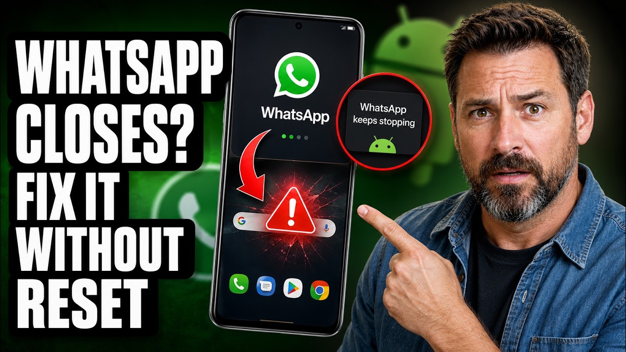 Как исправить автоматическое закрытие WhatsApp на Android