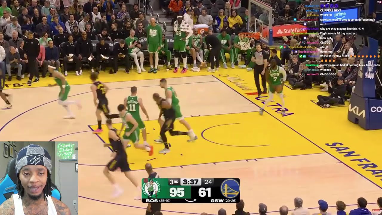 Porzingis Debut! FlightReacts To CELTICS at WARRIORS | FULL GAME HIGHLIGHTS | February 19, 2026