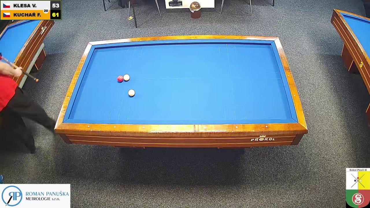 Czech league | 1-cushion | D3 | 13th round | Václav Klesa v František Kuchař