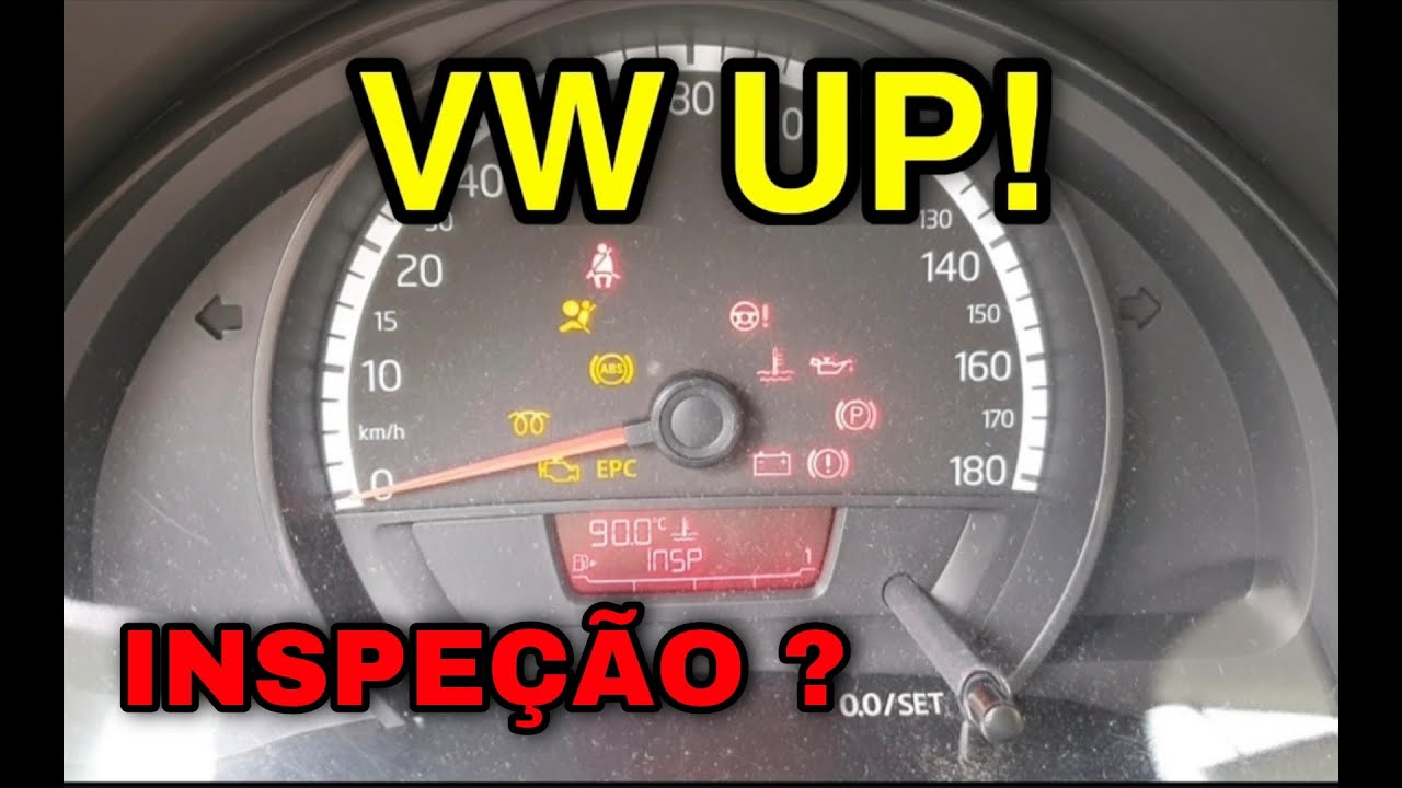 VW UP! Como zerar o aviso de inspeção no painel