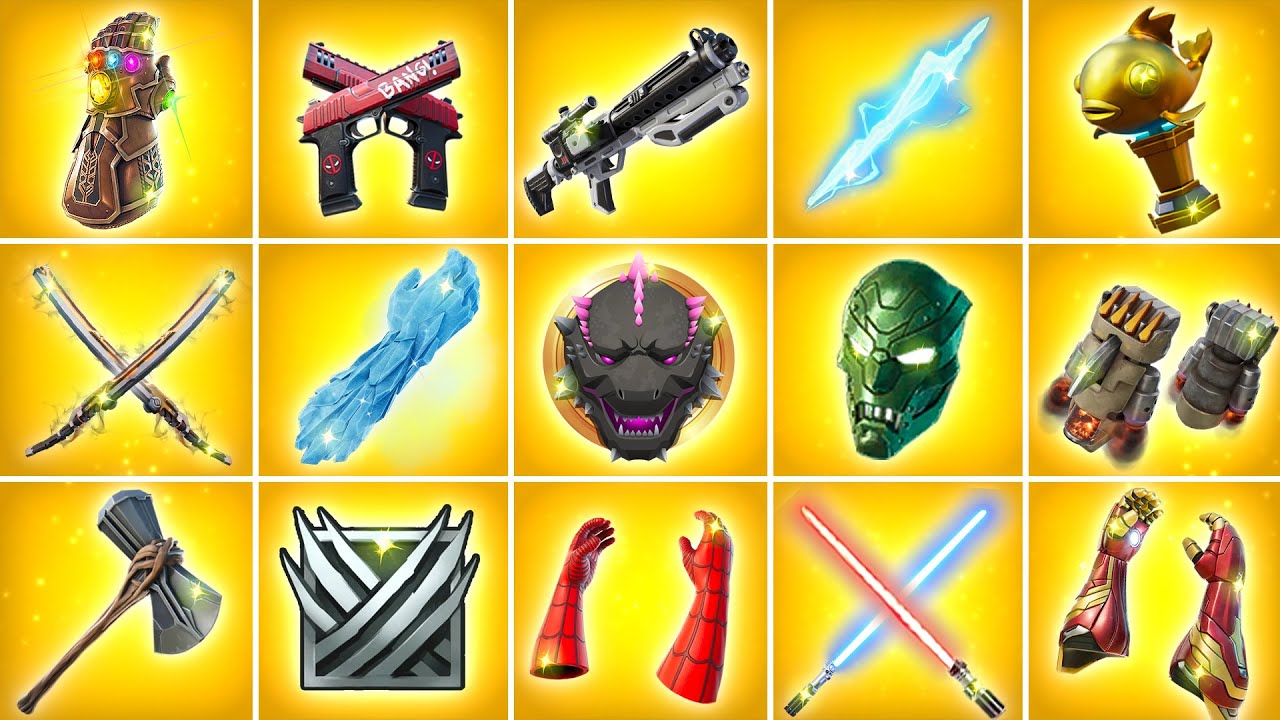 Evolution of All Fortnite Mythic Weapons & Items (Chapter 1 Season 4 - Chapter 6 Season 2)