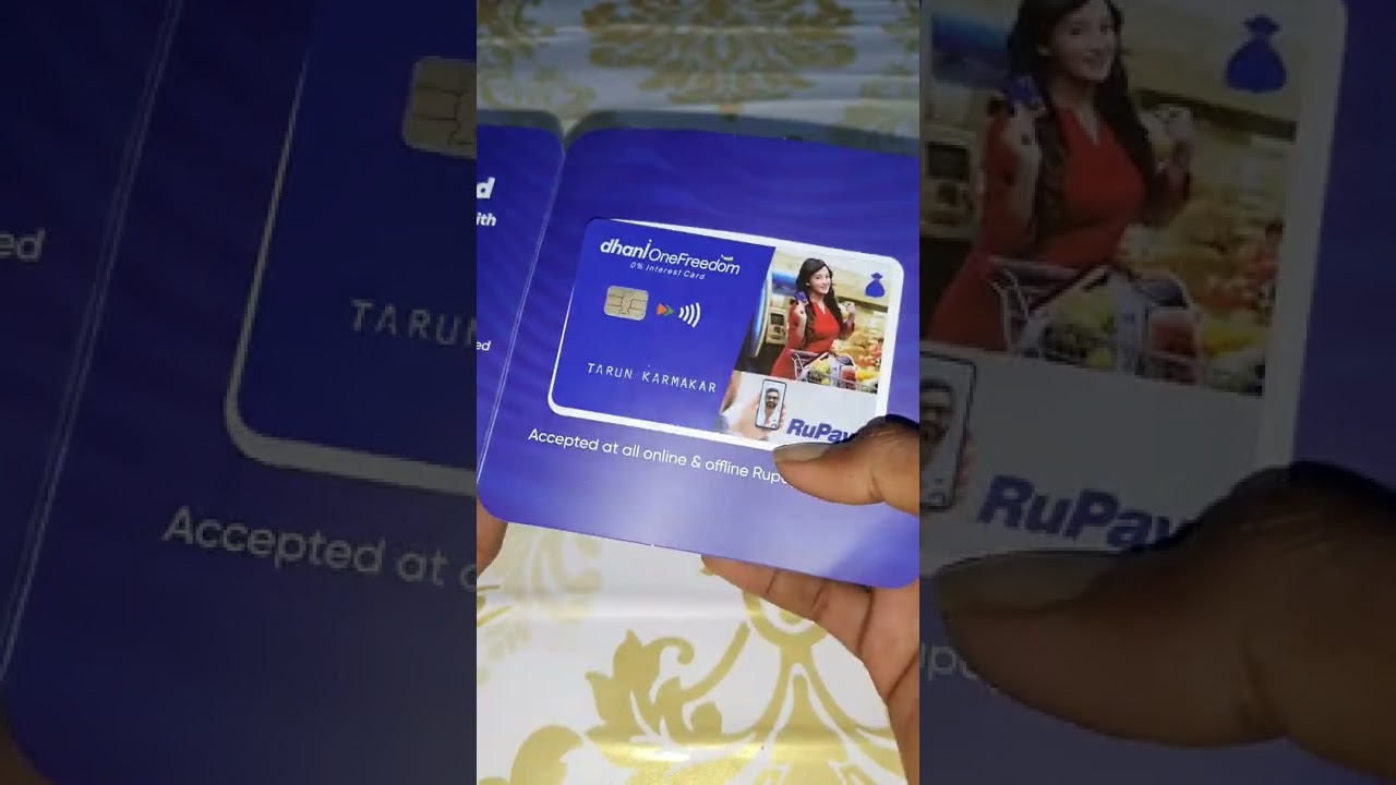 Dhani one freedom card unboxing|| dhani one freedom card