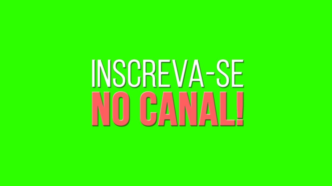 Brazilian Subscribe Overlays #2 / Green Screen - Chroma Key