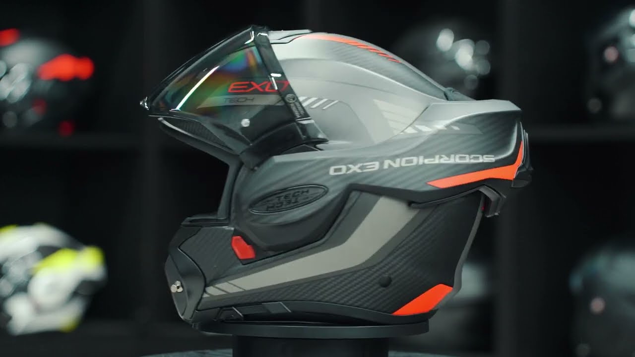 Scorpion Exo-Tech Evo Carbon Cosy Matt Black-Red