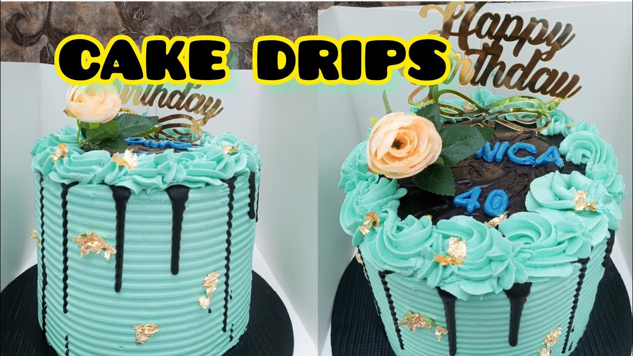 HOW TO MAKE CAKE DRIPS FOR CAKE DECORATIONS| CHOCOLATE CAKE DRIPS WITHOUT MICROWAVE #mfalh #CAKEDRIP