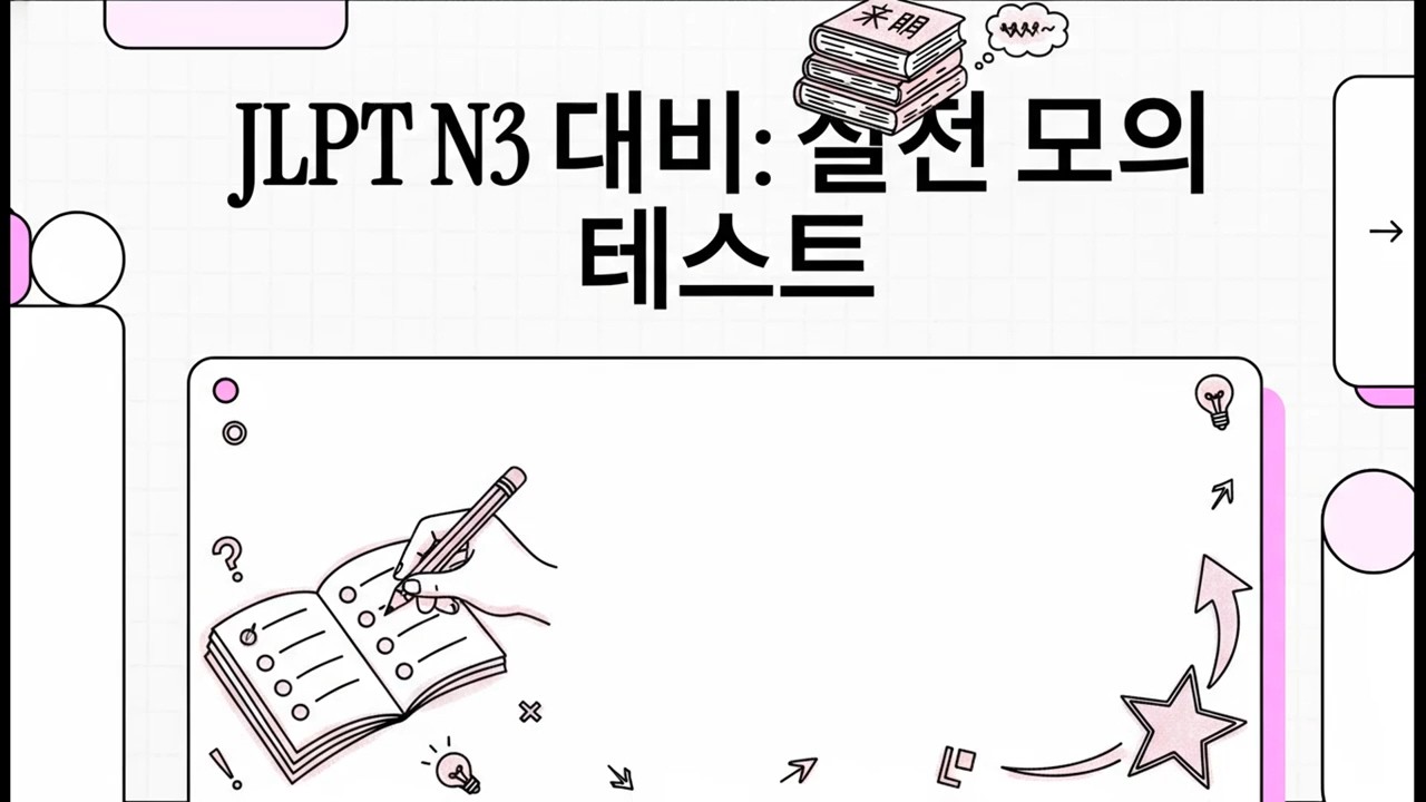 JLPT N3 대비: 실전 모의 테스트 - JLPT N3 모의고사(언어지식 & 독해) - 10