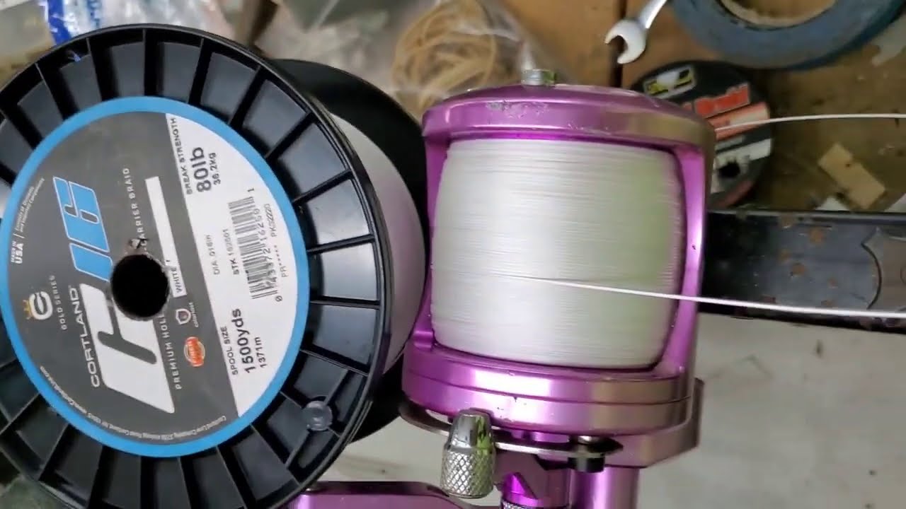 Avet LX Raptor spooled 80lb Hollow Cortland Braid max and casting limits