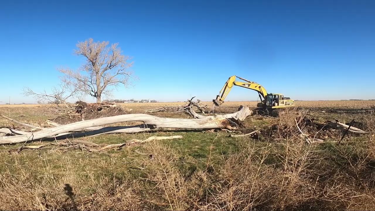 Cleaning a ditch and digging a stock dam