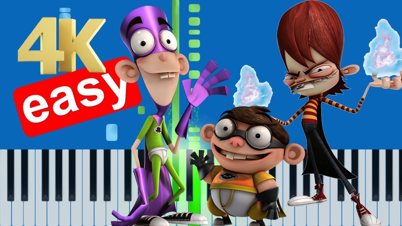Fanboy & Chum Chum Theme Song (Slow Easy Medium) Piano Tutorial 4K