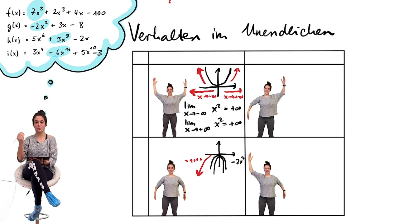 Ganzrationale Funktionen | Globalverlauf bzw. Verhalten im Unendlichen bestimmen