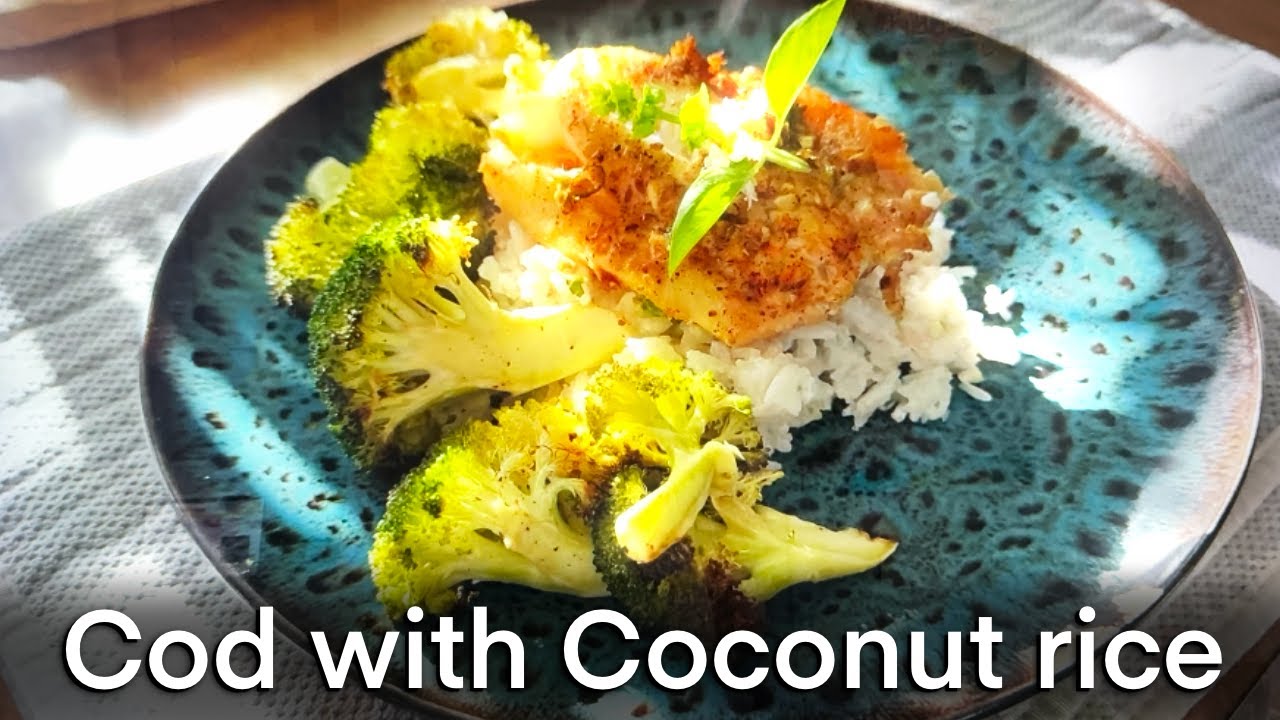Cod with Coconut rice