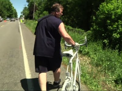 Bicyclists Pay Respects After Fatal Accident
