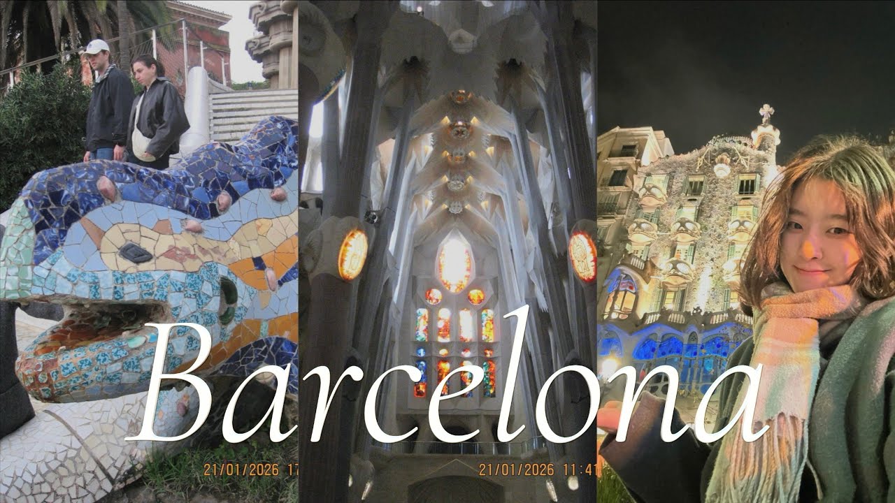 [Barcelona🇪🇸](eng sub) 가우디와 사랑에 빠진 바르셀로나 압축 여행 | 사그라다 파밀리아, 구엘공원, 카사 밀라, 카사 바트요, 라이브 밴드 클럽, 라 보케리아
