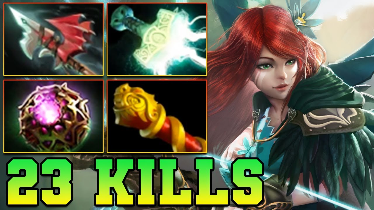 23 Kills Windranger !! Windranger Dota 2 Carry OffLane 7.39 Meta Pro Gameplay Build Guide