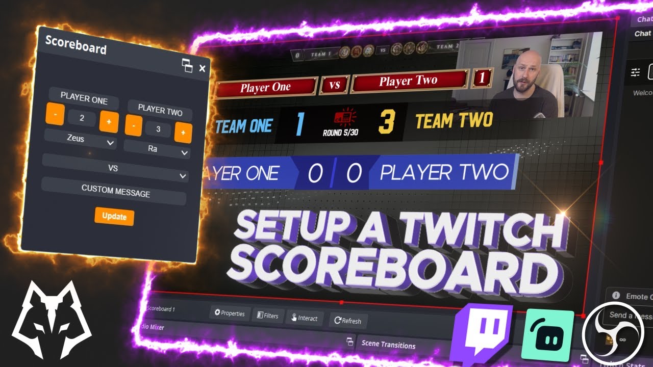 Take your tournament stream to the next level with this scoreboard for OBS and Streamlabs!