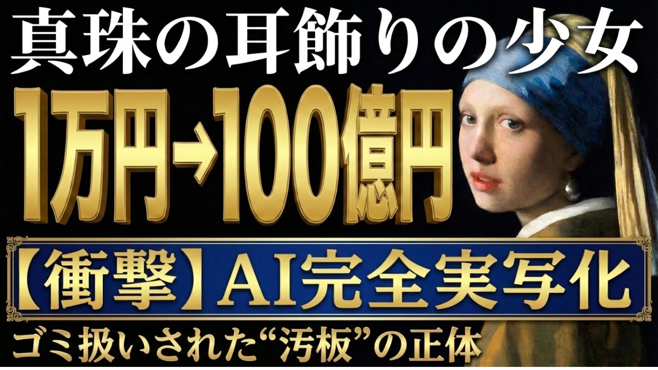 【AI実写化】400年前の少女と目が合う。フェルメールの至宝『真珠の耳飾りの少女』を究極のリアリティで完全再現