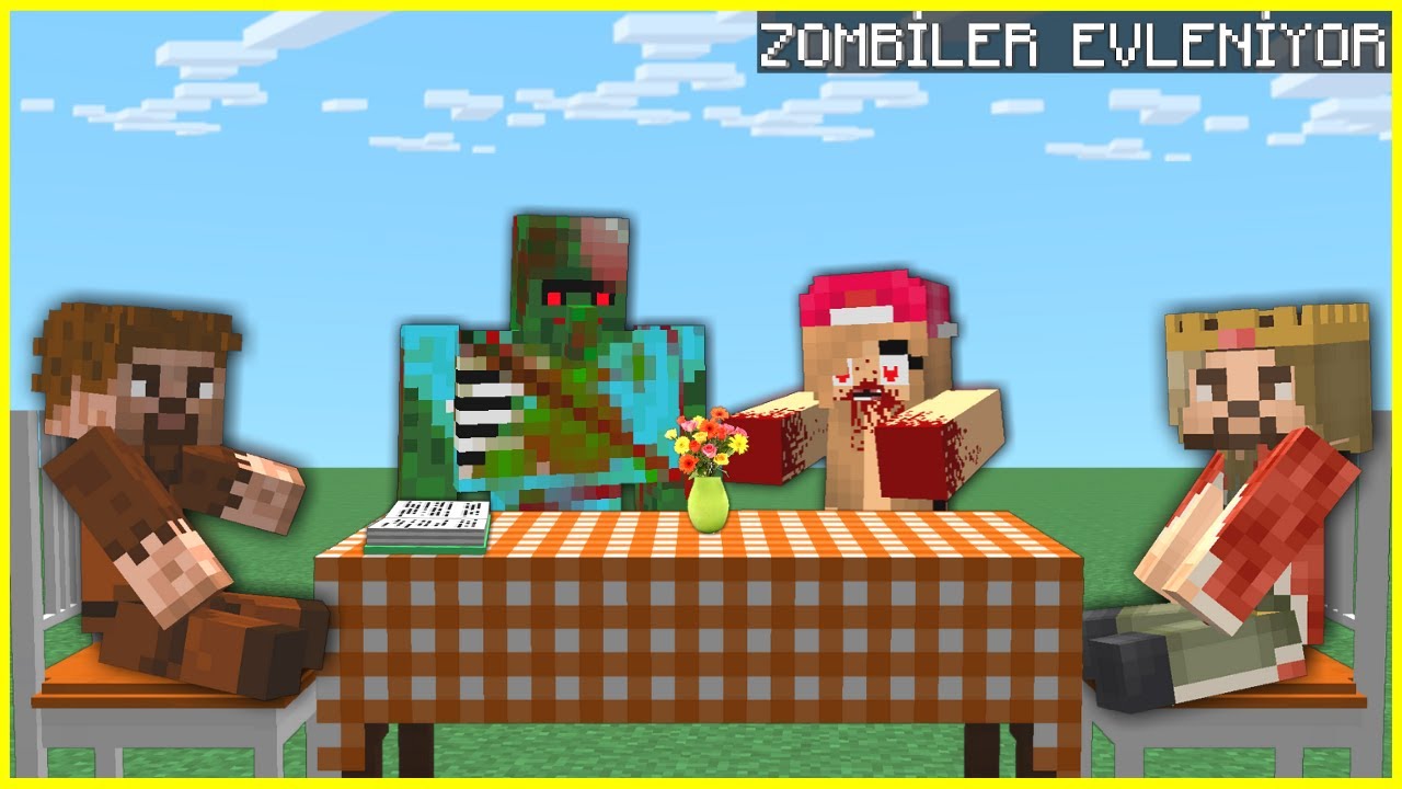 ZOMBİ KRAL VE ZOMBİ KIZ EVLENİYOR! 😱 - Minecraft