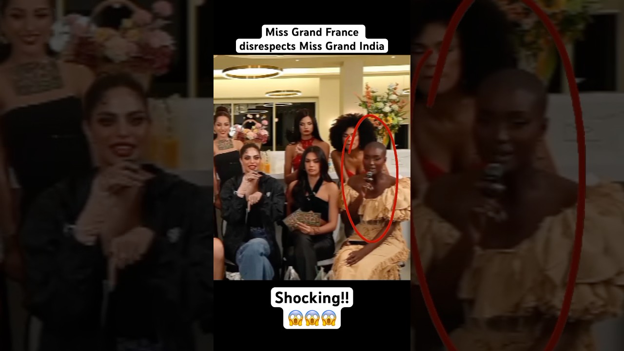 Shocking! Miss Grand France Mocks Miss Grand India during Live.!