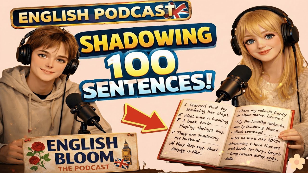 100 Sentence Shadowing Practice | Easy English Podcast for Fluency