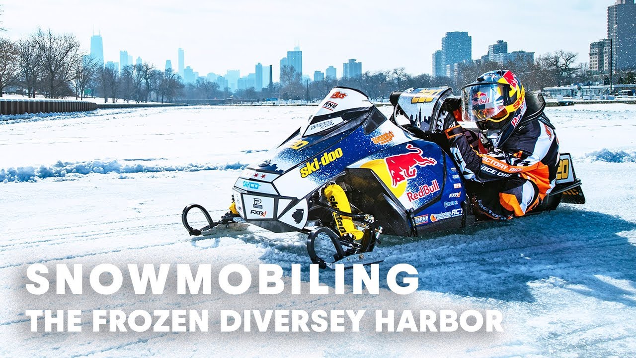 Snowmobiling on the Frozen Diversey Harbor, Chicago | w/ Gunnar Sterne