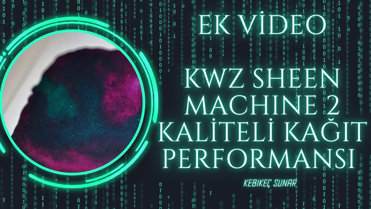 #reklam KWZ Sheen Machine 2 parlak yüzeyli kağıt performansı / Video Eksik Kalmıştı