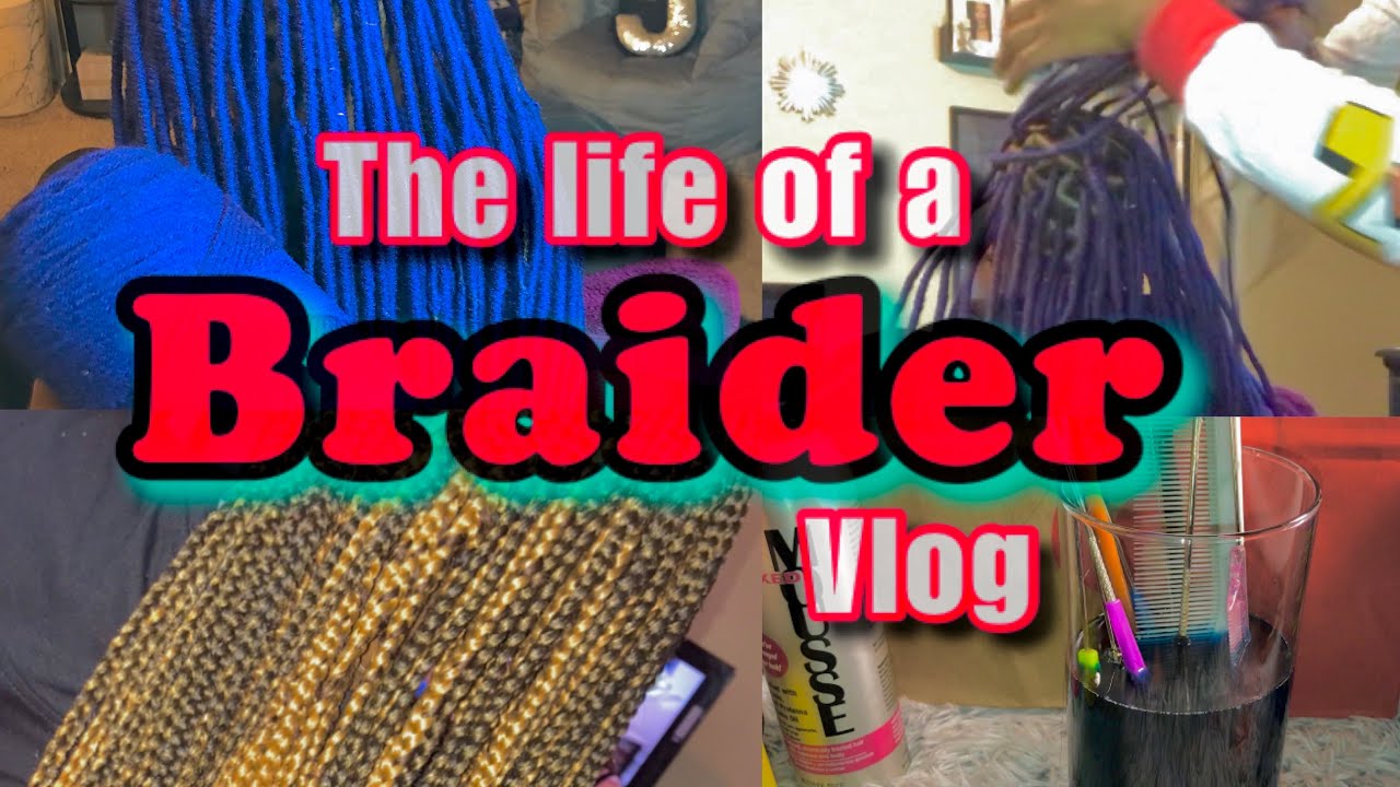 Week in the Life of a Hair Braider Vlog || Home Stylist Vlog || First time Trying Barbicide