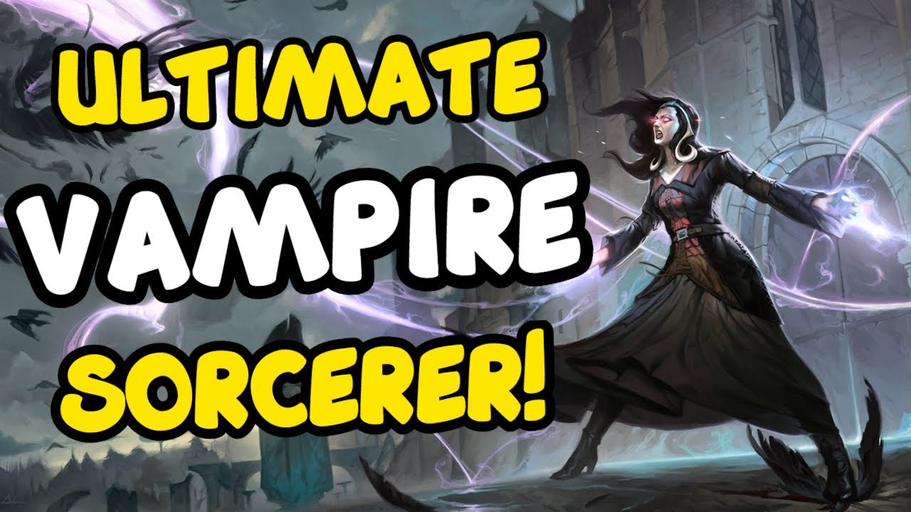 Magicka Sorcerer VAMPIRE Solo PVE Build - SHOCK SCION ⚡- ESO Greymoor Chapter Solo Mag Sorc!