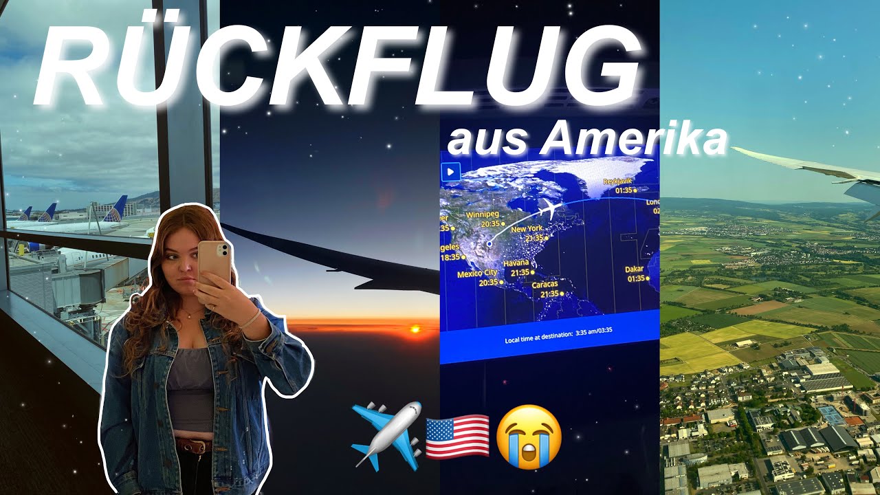 MEIN RÜCKFLUG AUS AMERIKA  ✈️🇩🇪😭// Auslandsjahr USA 22/23 // EMILIA