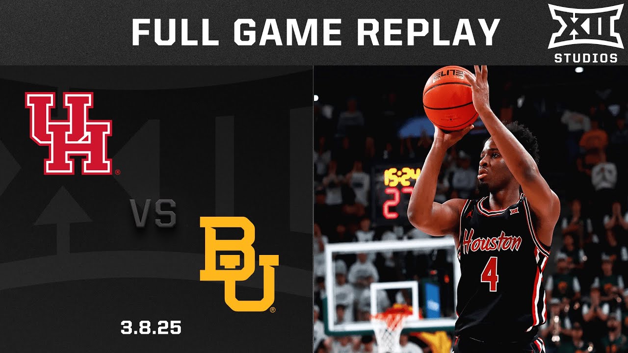 Houston vs. Baylor (3.9.25) Full Game Replay | 2024-25 Big 12 Men's Basketball