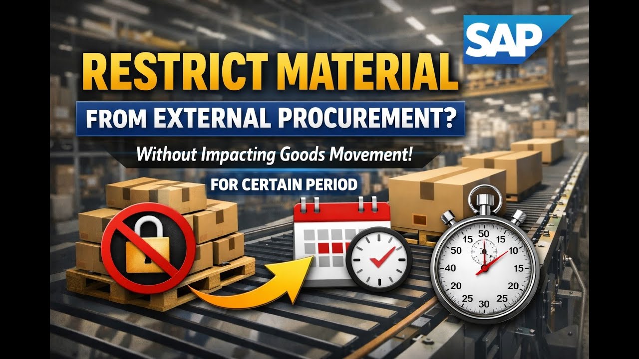 SAP: Ограничение внешних закупок без влияния на движение товаров #SAP #SAPMM #SAPConsultant