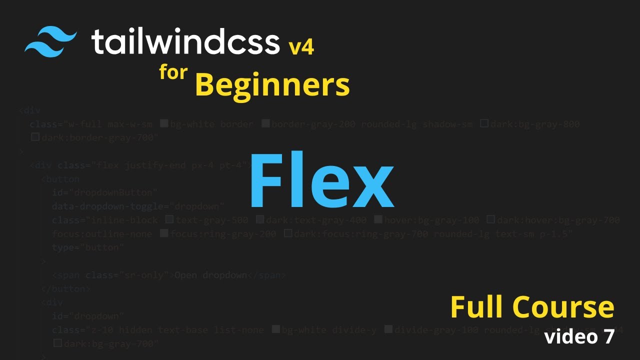 7. Вспомогательные классы Flex | Полный курс Tailwind CSS v4 для начинающих