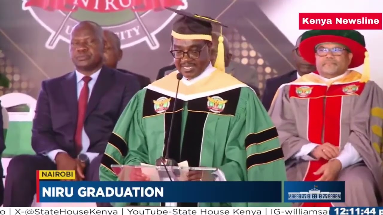 Listen to Education CS Ogamba Speech Infront of Ruto during NIRU graduation ceremony