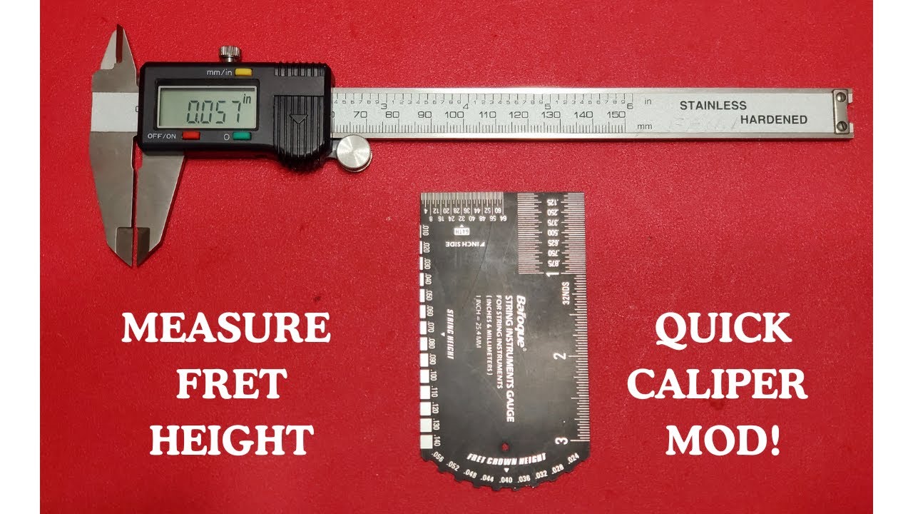 Quickly Measure Fret Crown Height (FREE MOD!)
