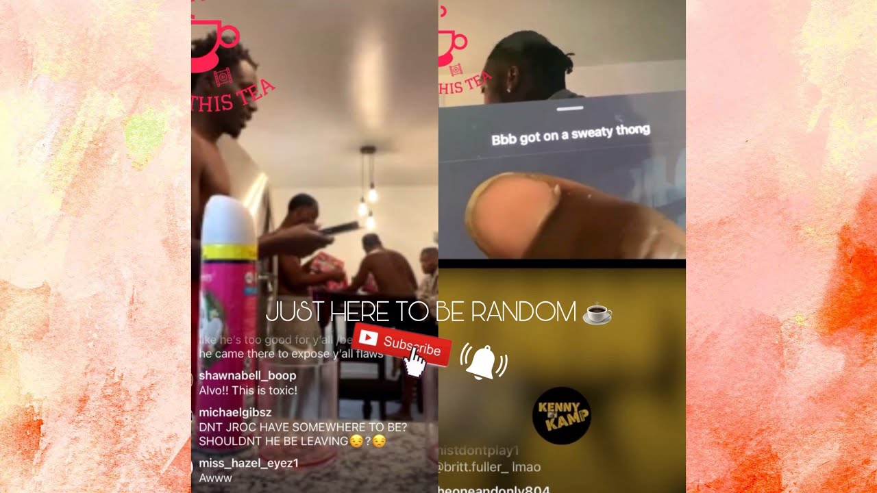 👀 J ROCK TRIGGERED ALVO & THE GANG SO ALVO PUT HIS STUFF OUTSIDE..🥴☕️
