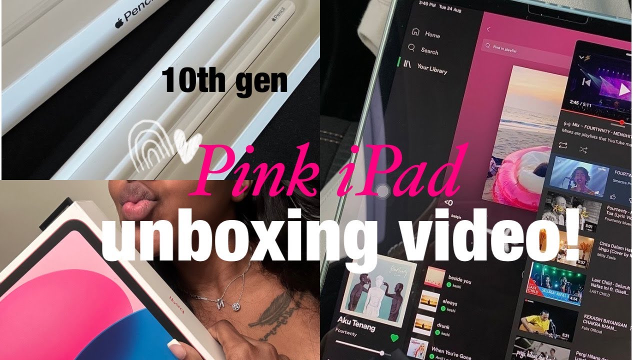watch me unbox my pink ipad! with apple pencil | KAYNYC