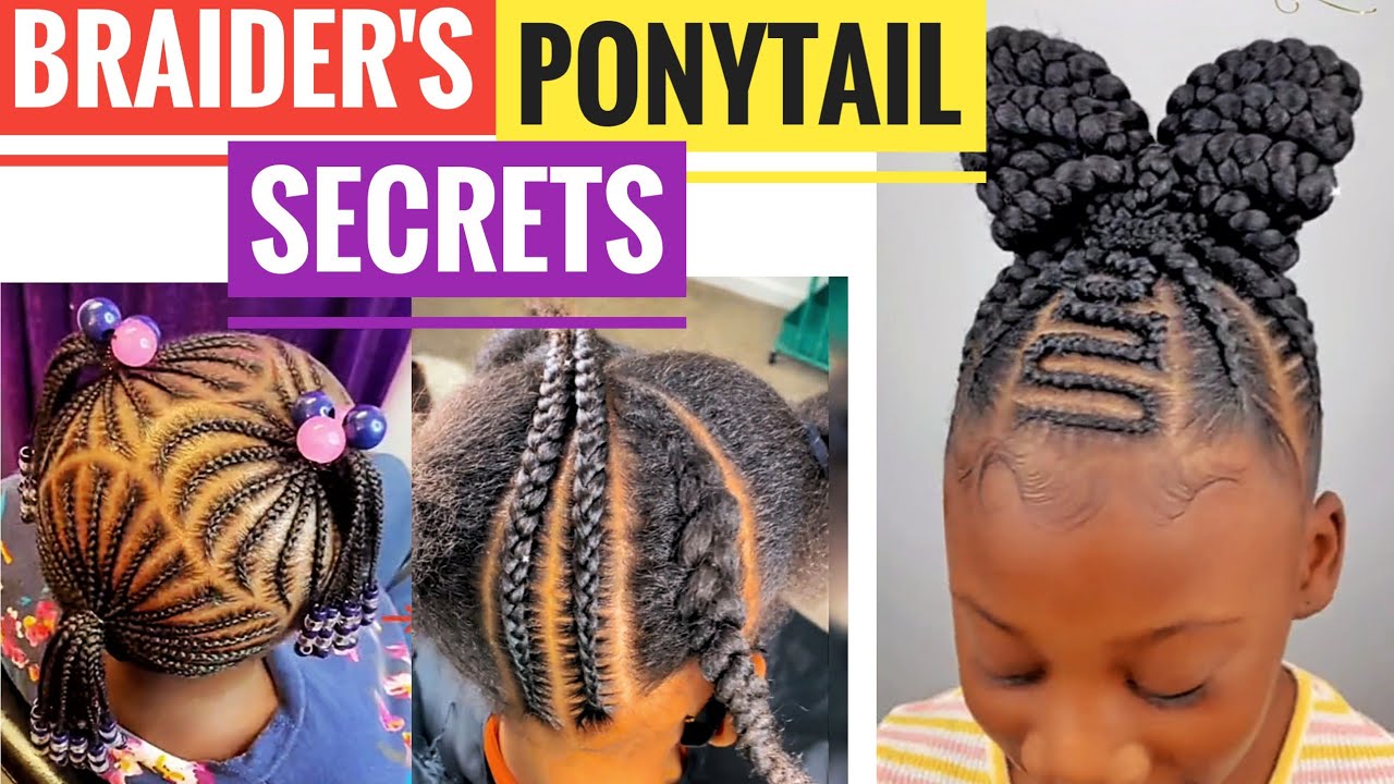 Kids braided ponytail || How to tips and tricks for perfect ponytail braids || Braided Ponytail