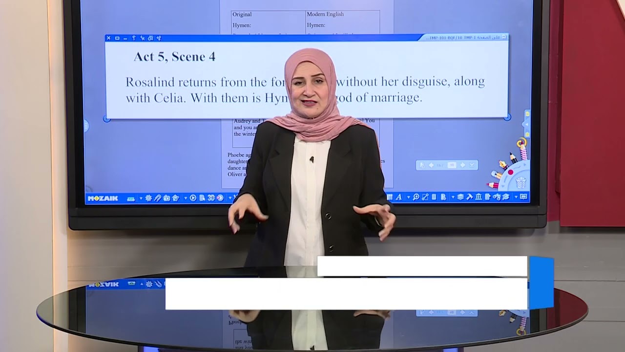 اللغة الانكليزية للصف السادس الاعدادي-Literature - As you like it / Section 6