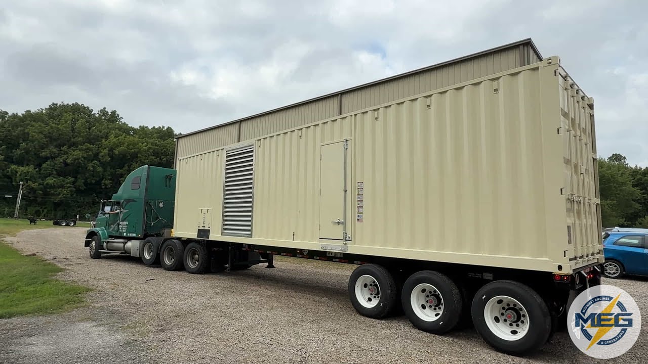 2000 kW & 1500 kW Portable Diesel Generator Sets | MEG Custom Packaging