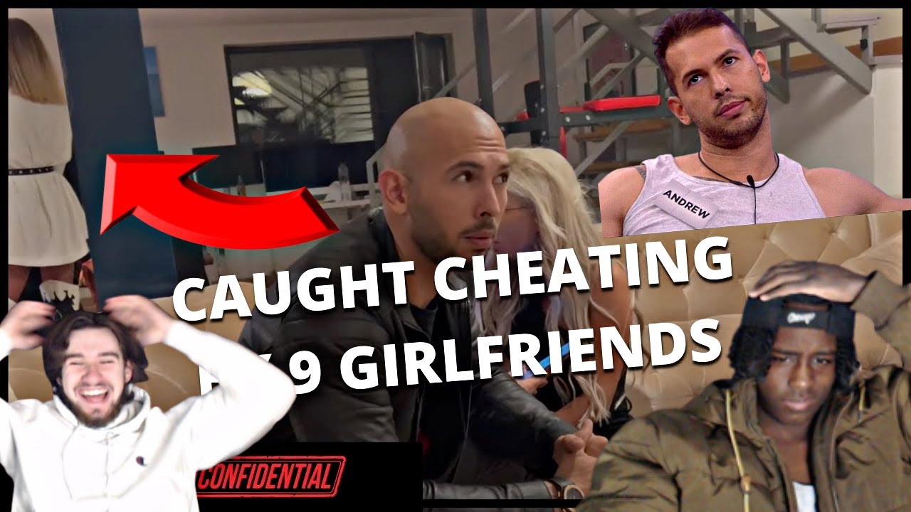 Andrew Tate gets CAUGHT CHEATING by 9 GIRLFRIENDS REACTION