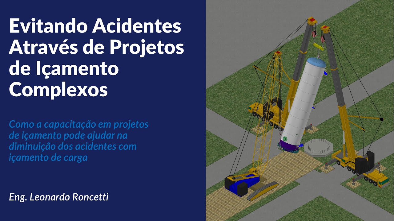 Evitando acidentes com guindastes através de projetos de içamentos complexos (plano de rigging).