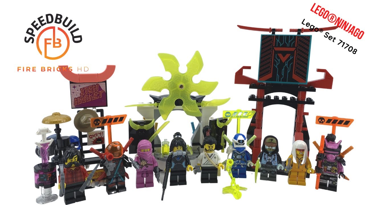LEGO&reg; Ninjago Gamer's Market set 71708 - Lego Speed Build review! 2020