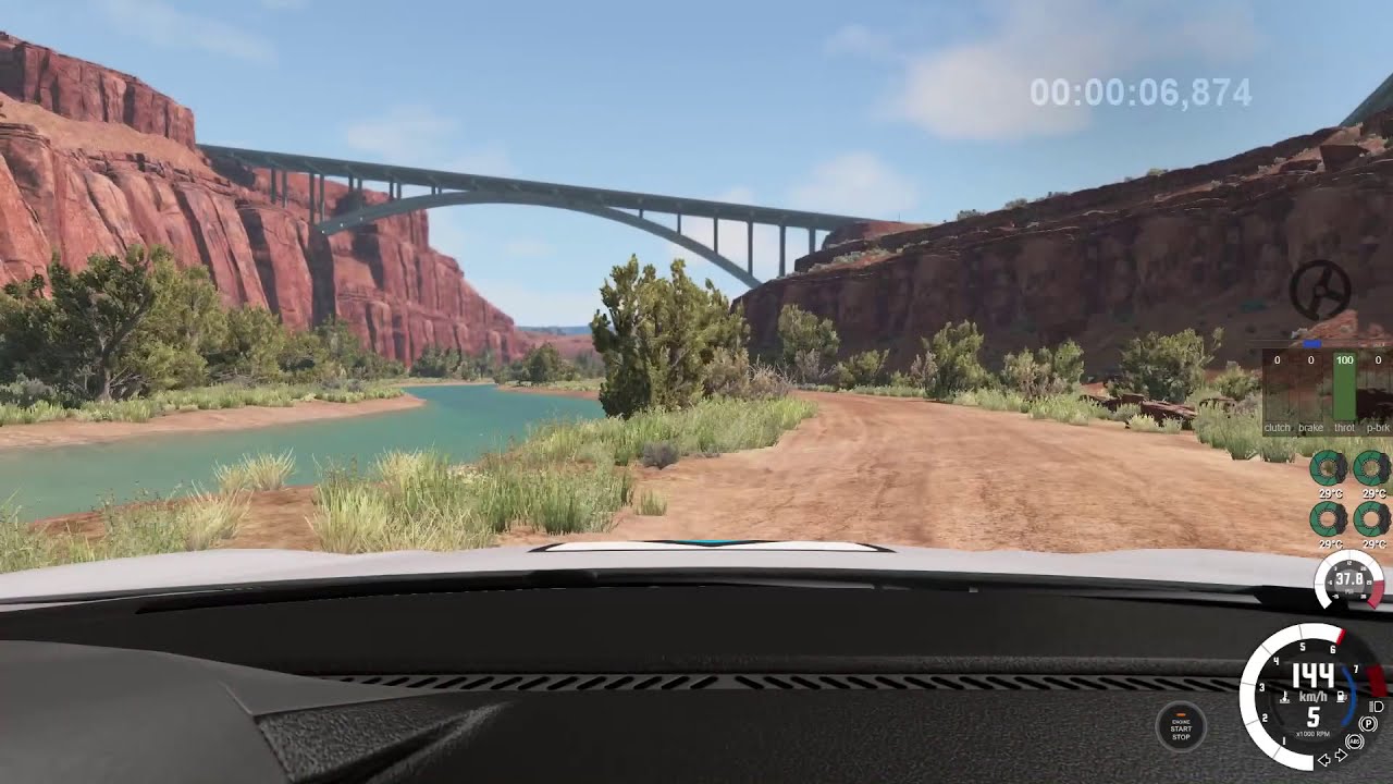 WORLD RECORD? - Beamng.Drive - Utah river rally (stock setup) - 1:43.702